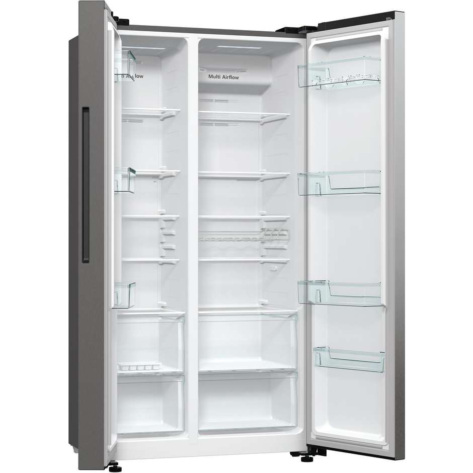 Hisense RS711N4ACE Frigorifero Side-by-side Libera installazione Capacità 550 Lt Classe E Colore Acciaio inox