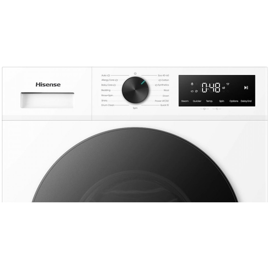 Hisense WF1I8042BWP2 Lavatrice 8 kg 1400 giri Classe A con vapore