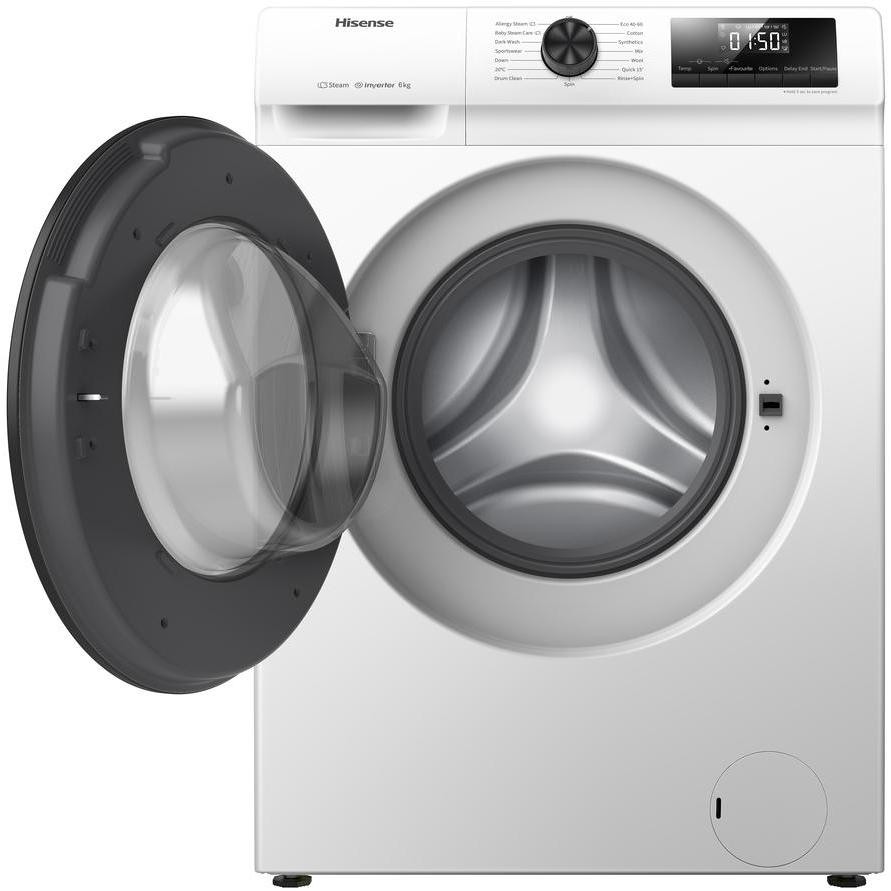 Hisense WFQP7012EVM Lavatrice Carica Frontale Capacita 7 kg 1200 Giri/min Classe C Colore Bianco