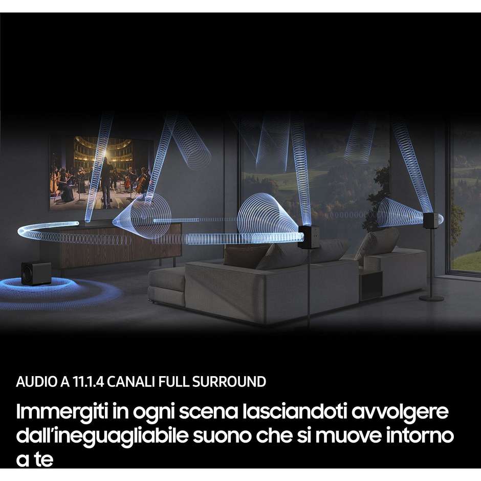 home soundbar 11.1.4 + 2 rear 210w 23 speaker bt