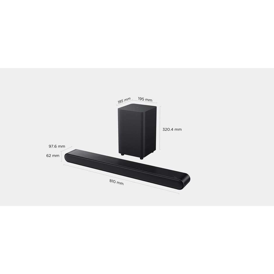 home soundbar 3.1 240w sub dolby dig  bt