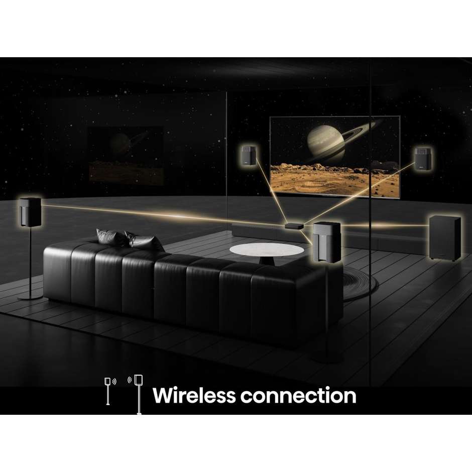home soundbar 4.1.2 720w bt hdmi arc ottico auxus