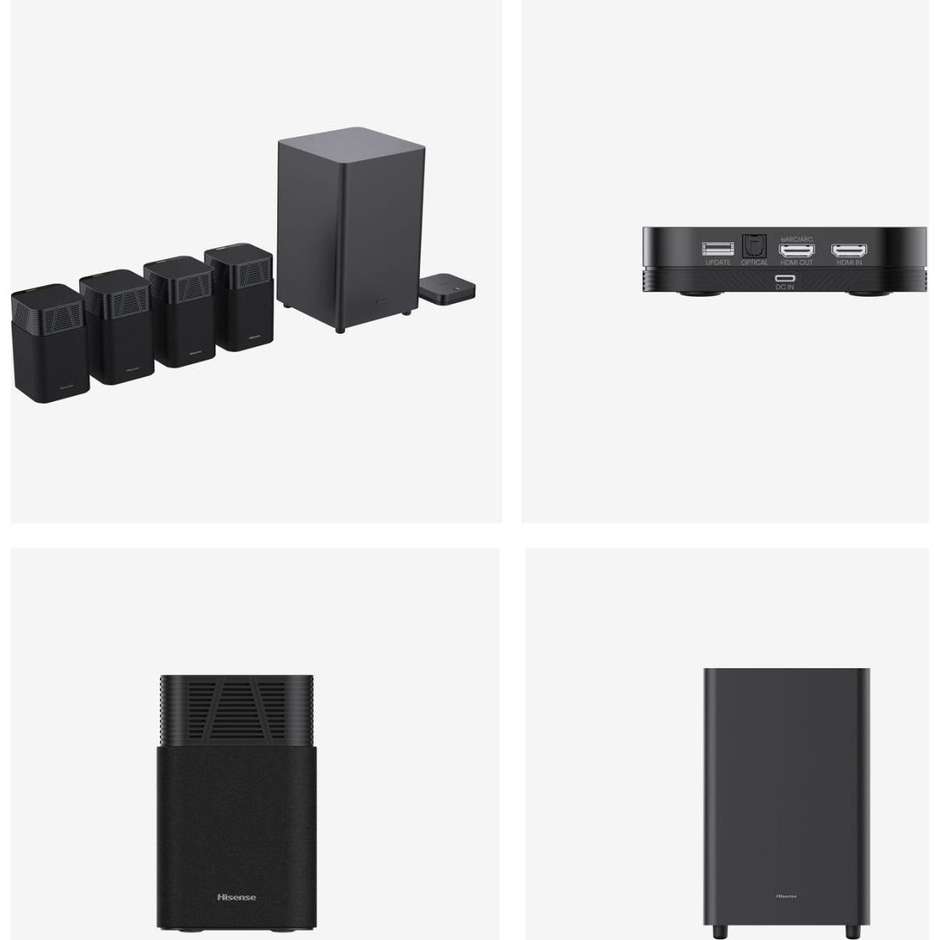 home soundbar 4.1.2 720w bt hdmi arc ottico auxus