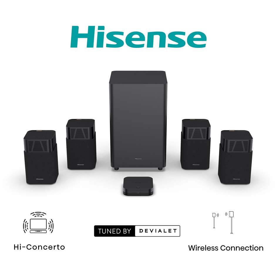 home soundbar 4.1.2 720w bt hdmi arc ottico auxus