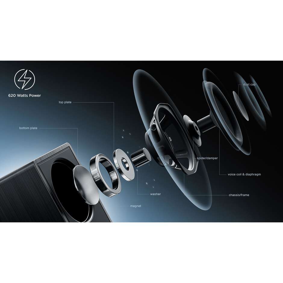 home soundbar 5.1.2 500w subwoofer dolby atmos