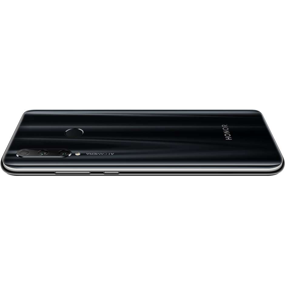 Honor 20 Lite Smartphone 6.21" FHD+ dual sim Ram 4 GB memoria 128 GB Android 9 Pie + EMUI 9.0.1 colore Midnight Black