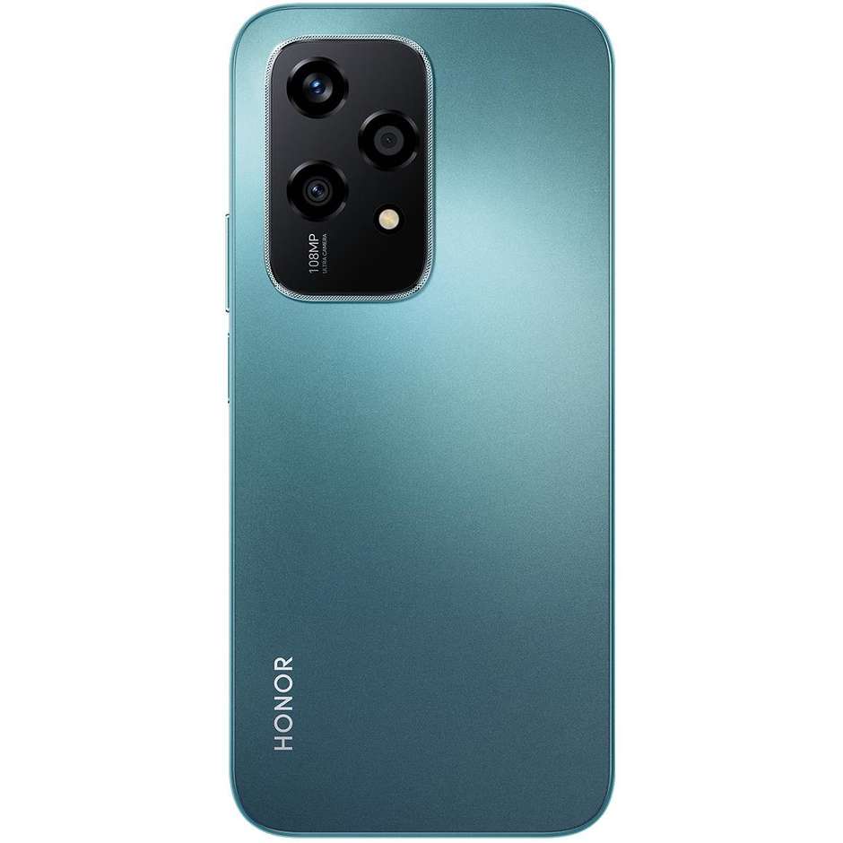 Honor 200 Lite Smartphone 5G 6,7" Ram 8 Gb Memoria 256 Gb Android colore ciano + Auricolari Bluetooth