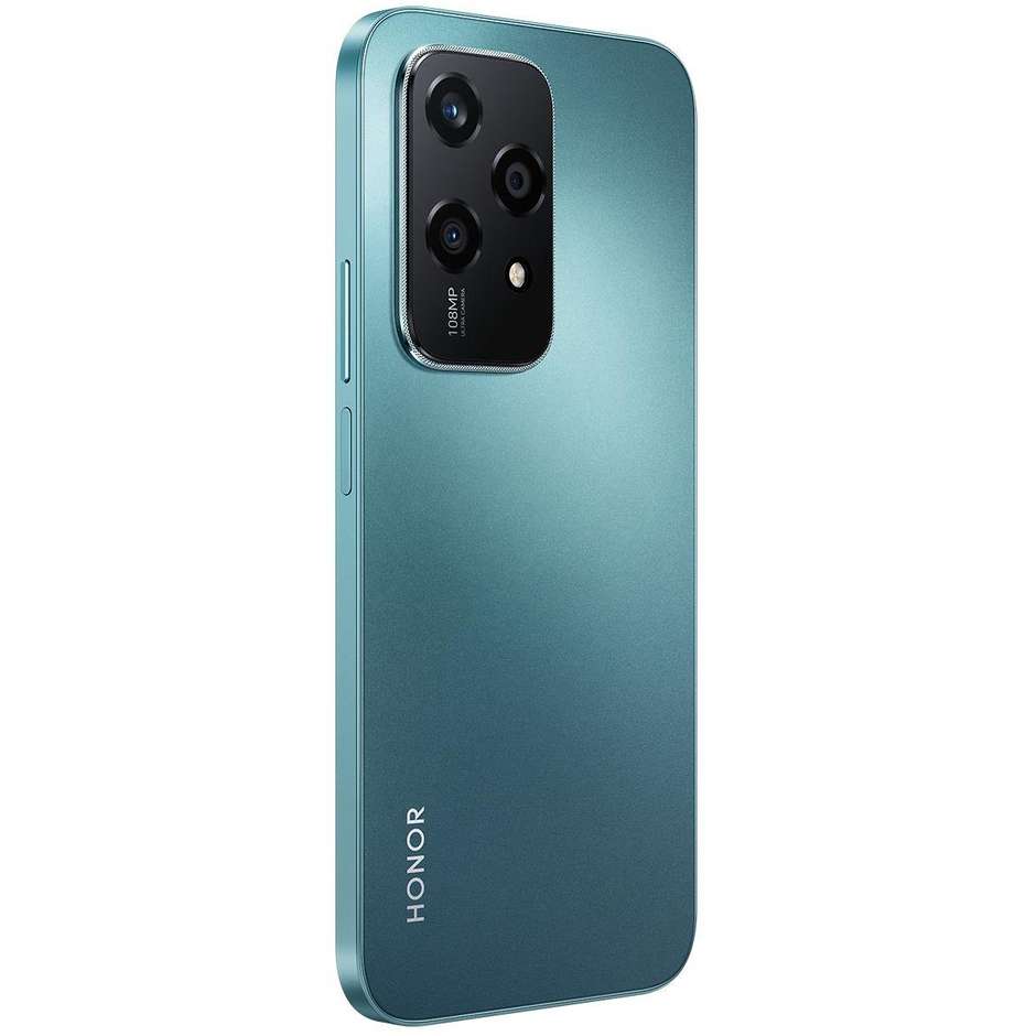 Honor 200 Lite Smartphone 5G 6,7" Ram 8 Gb Memoria 256 Gb Android colore ciano + Auricolari Bluetooth