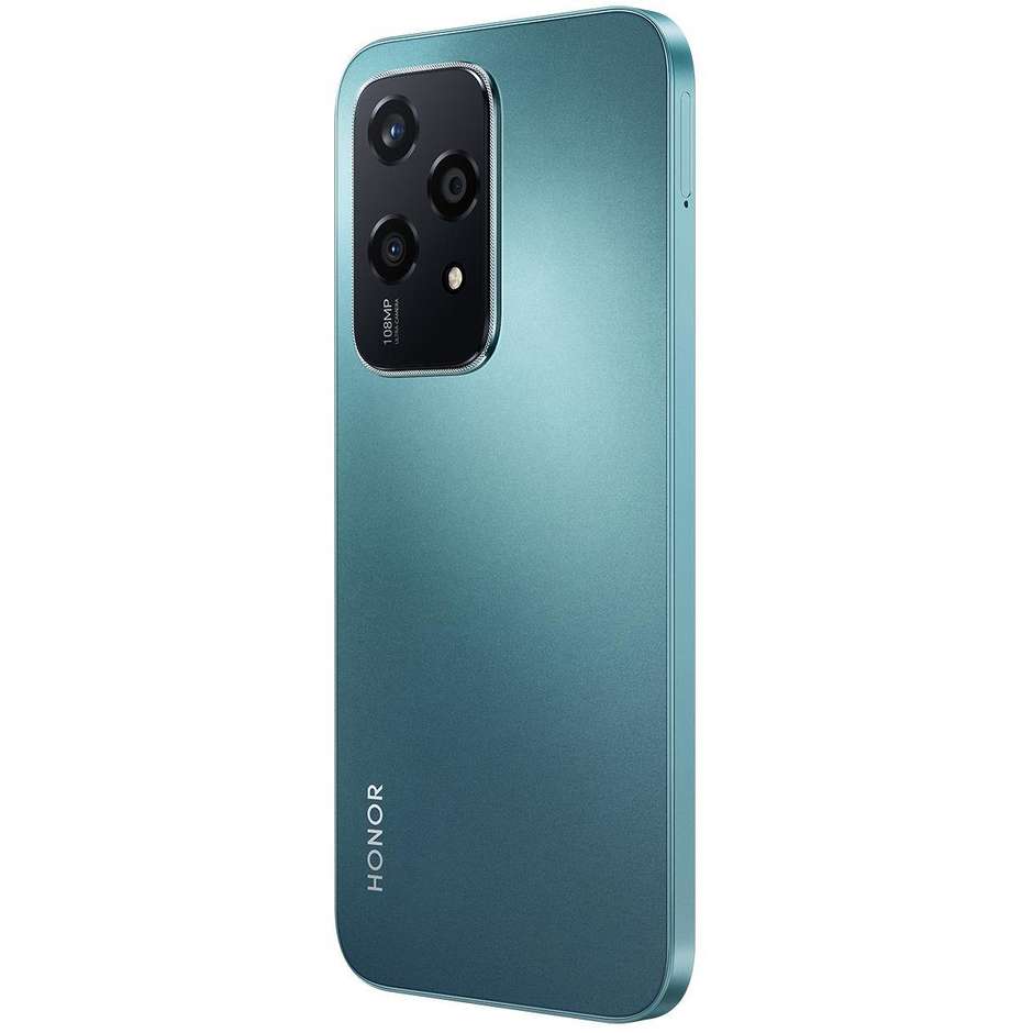 Honor 200 Lite Smartphone 5G 6,7" Ram 8 Gb Memoria 256 Gb Android colore ciano + Auricolari Bluetooth