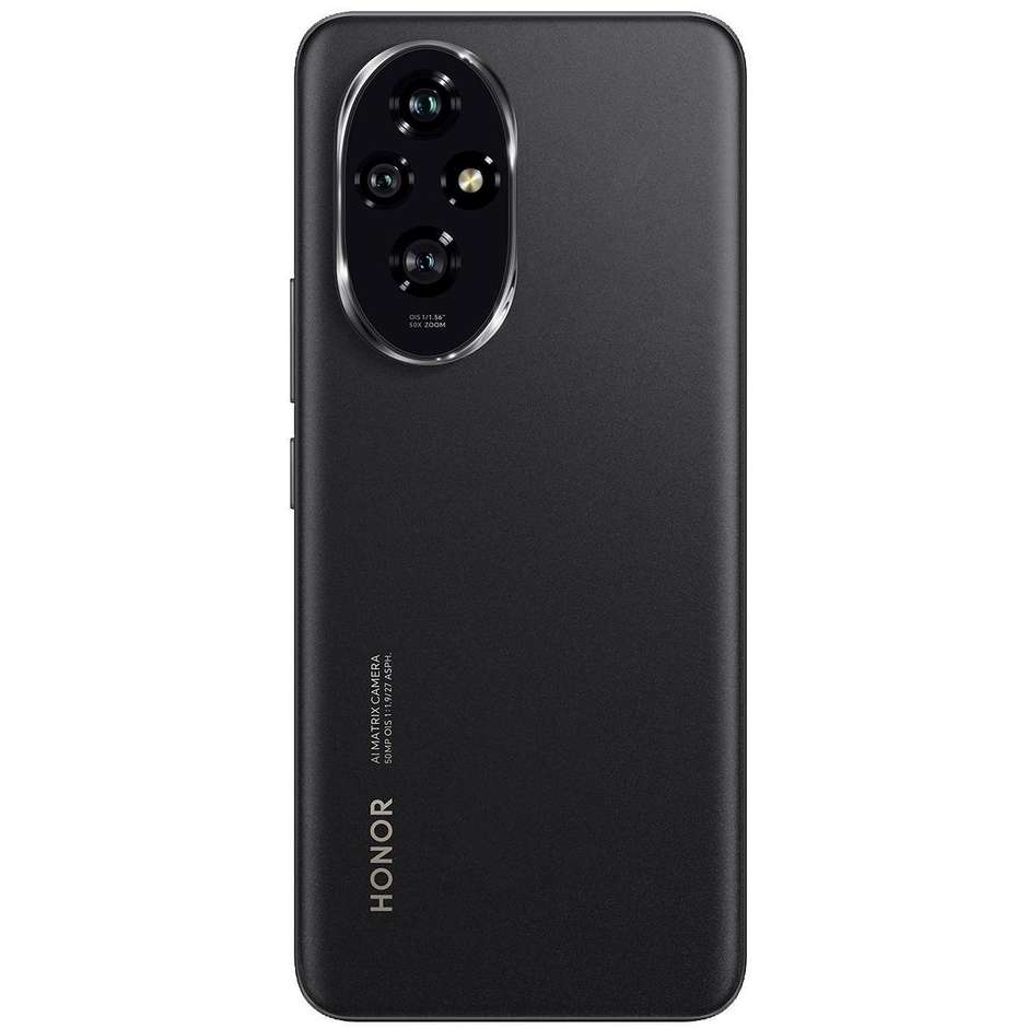 Honor 200 Smartphone 5G + Earbuds Choice 6.7" Android 14 Ram 12 GB Memoria 512 GB Android 14 Colore Nero