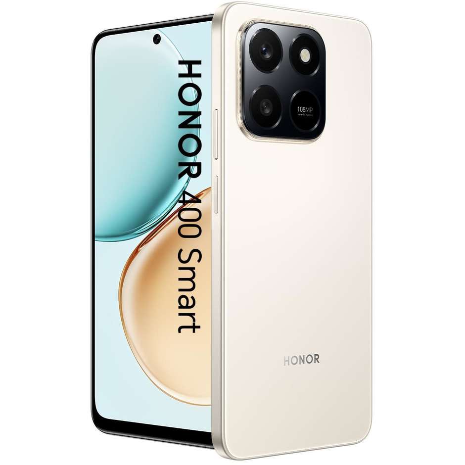 HONOR 400 Smart Smartphone 4G 17,2 cm (6.77") 120Hz 8 GB 256 GB 108 MP 6500 mAh Oro con Auricolari Choice X7 Lite