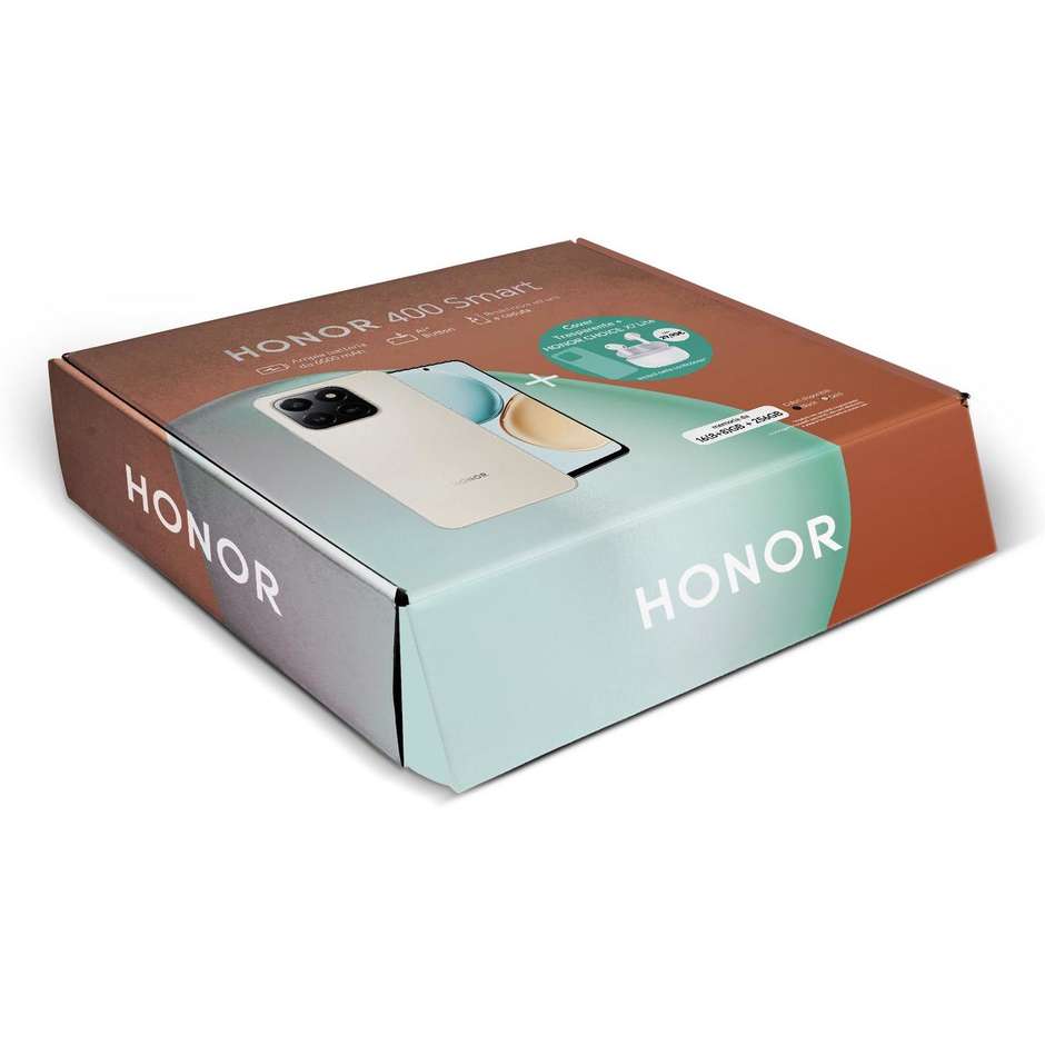 HONOR 400 Smart Smartphone 4G 17,2 cm (6.77") 120Hz 8 GB 256 GB 108 MP 6500 mAh Oro con Auricolari Choice X7 Lite