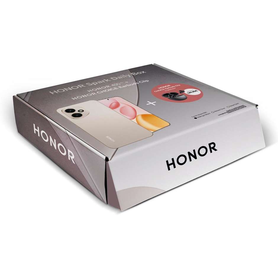 Honor 400 Smartphone 5G 6.55" Ram 8 GB Memoria 512 GB Colore Argento + EAR clip