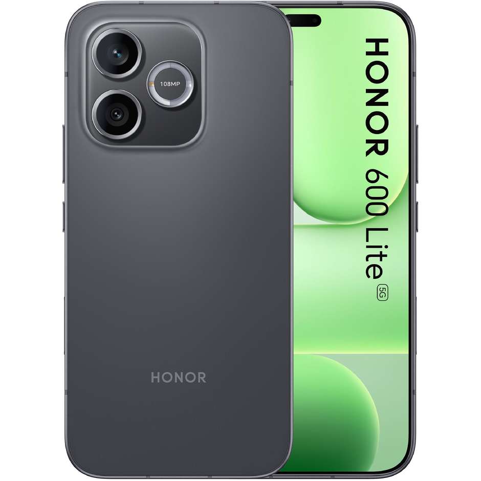 HONOR 600 Lite 5G 8GB/256GB Velvet Black con Watch 2i Black