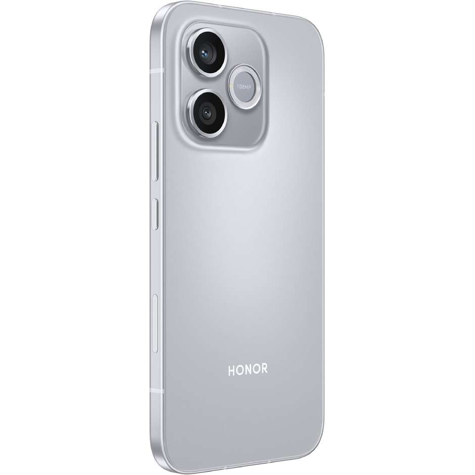 HONOR 600 Lite Smartphone 5G 17,0 cm (6.7") AMOLED 120Hz 8 GB 256 GB 108 MP Grigio con Smartwatch Watch 2i