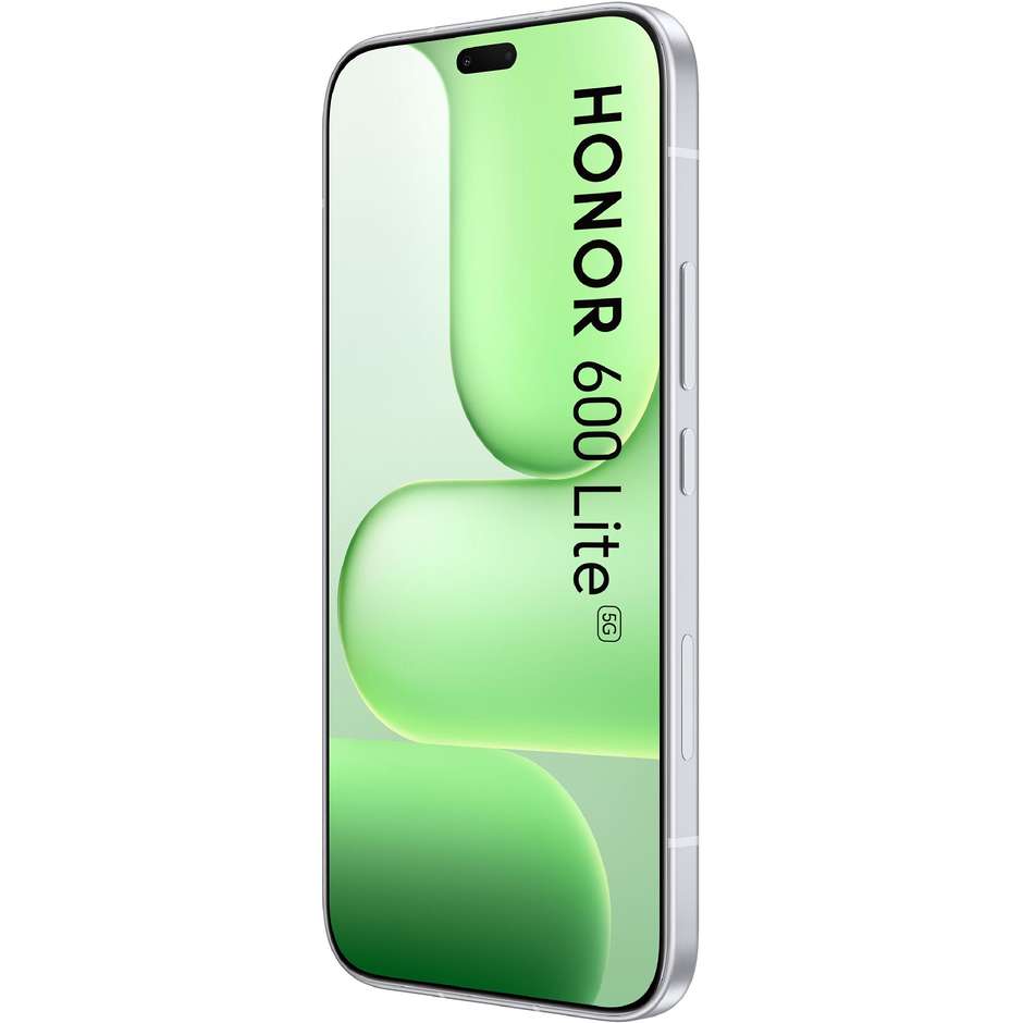 HONOR 600 Lite Smartphone 5G 17,0 cm (6.7") AMOLED 120Hz 8 GB 256 GB 108 MP Grigio con Smartwatch Watch 2i