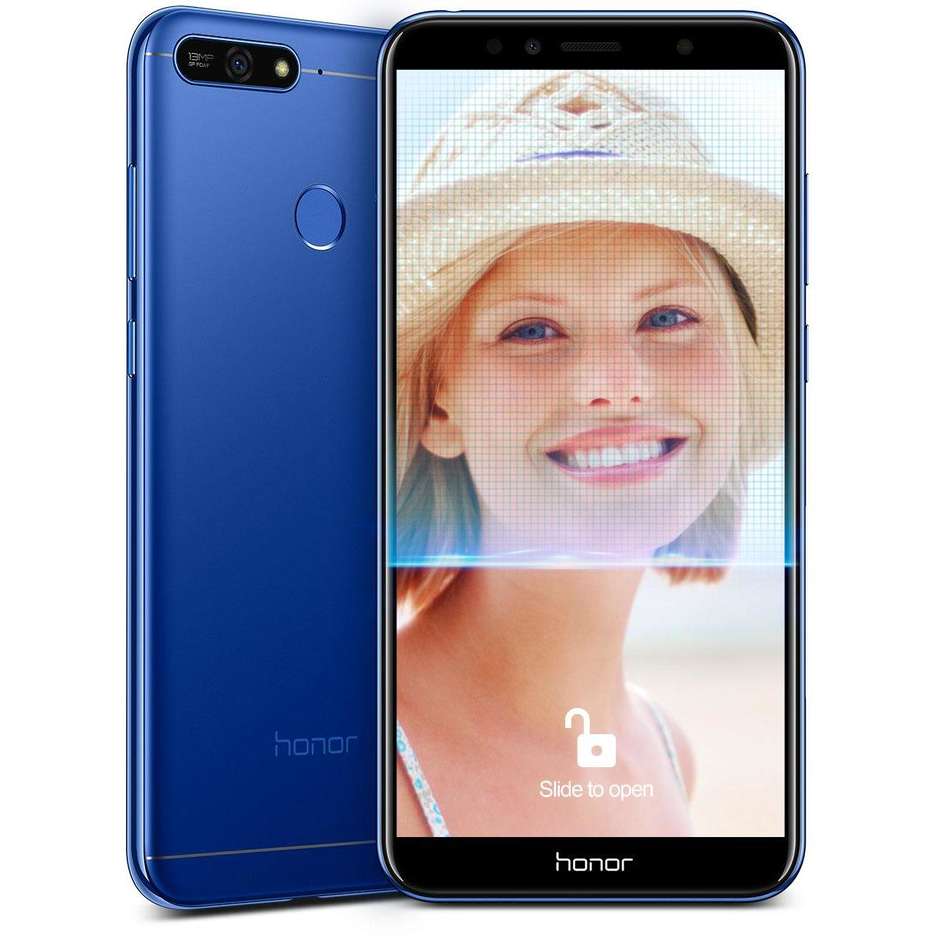 Honor 7A TIM Smartphone 5,7" HD Dual Sim memoria 16 GB Fotocamera 13 MP Android 8.0 colore Blu