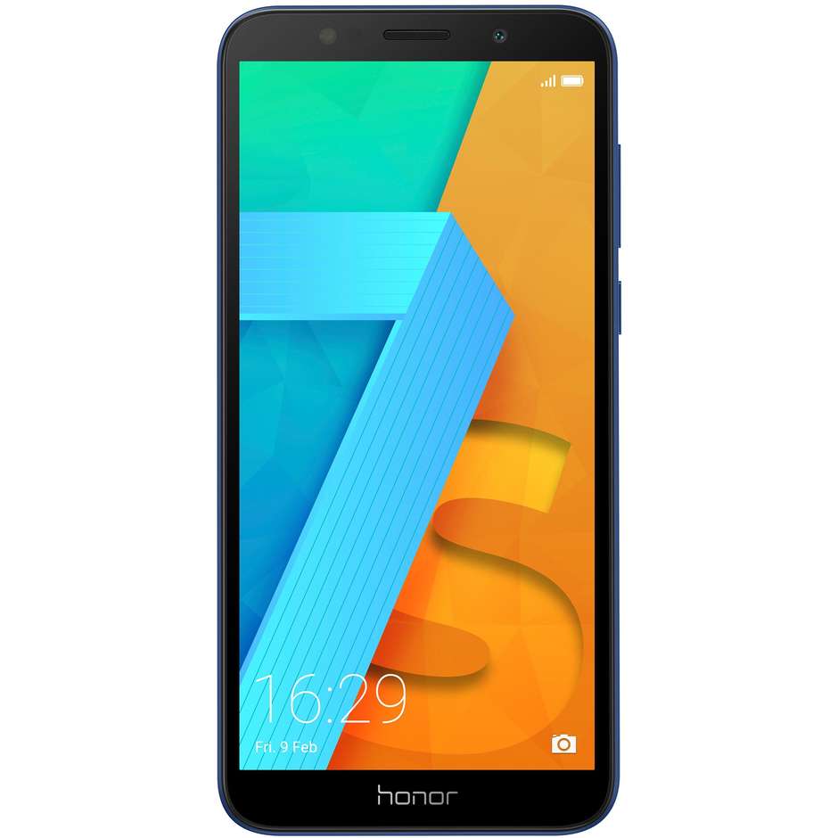 Honor 7S Smartphone Android Display 5.45" Quad-Core 1.5 Ghz Ram 2GB Rom 16GB Colore Blu