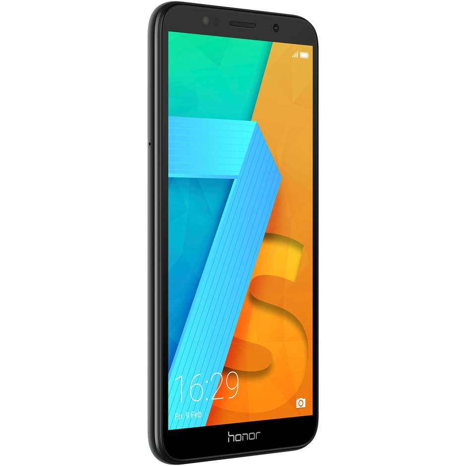 Honor 7S Smartphone Dual Sim display 5,45" 18:9 HD memoria 16 GB Ram 2 GB Android 8.0 colore Nero