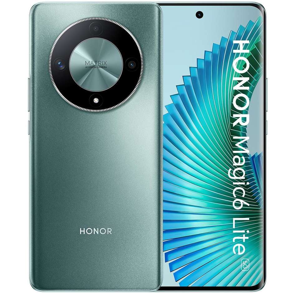 Honor Magic 6 Lite Smartphone 5G 6,78"OLED Ram 8 Gb Memoria 512 Gb Android colore verde