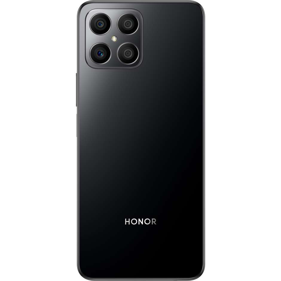 Honor X8 Smartphone 6.7" HD 4G 6 GB Memoria interna 128 GB Android 11 Colore Nero