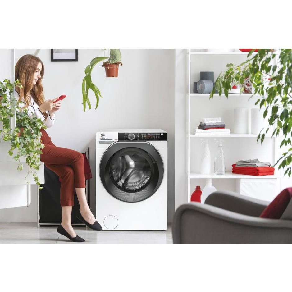 Hoover HWE410AMBS Lavatrice Carica Frontale 10 Kg 1400 Giri/Min Classe A colore bianco