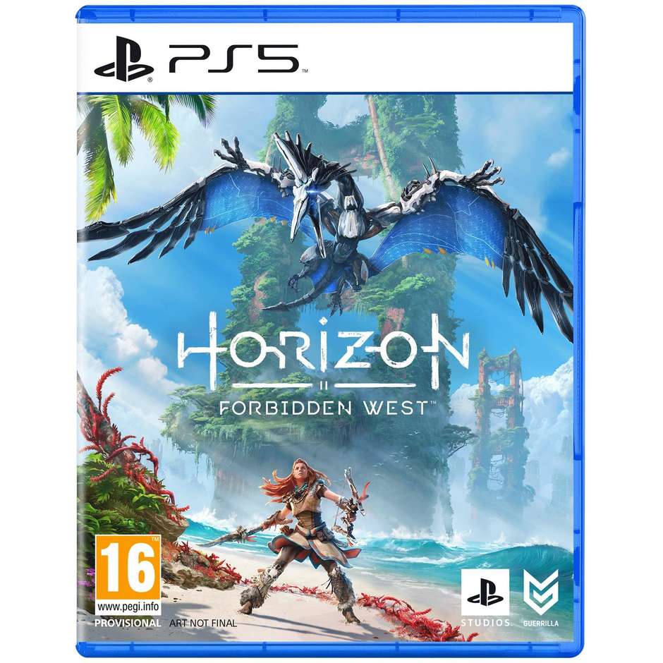 Horizon Forbidden West per PlayStation 5 Avventura d'Azione Open World Guerrilla Aloy e Macchine Disco Blu-ray