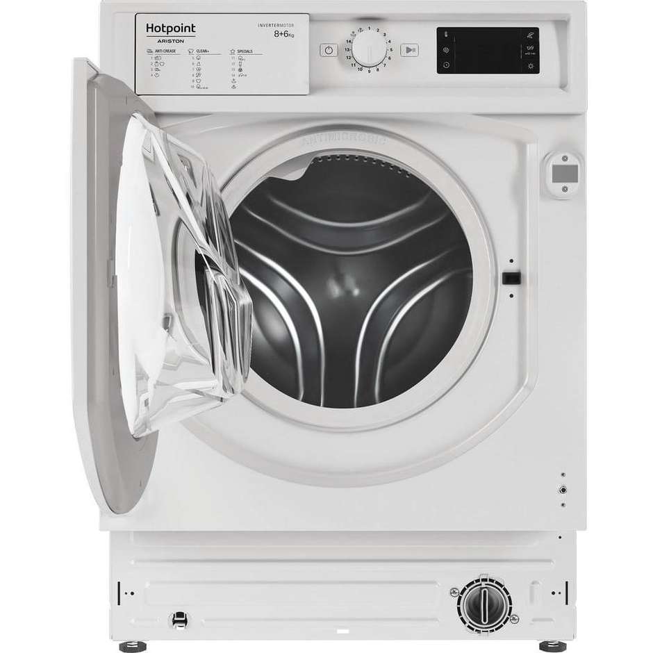 HOTPOINT/ARISTON BIWDHG861485 Lavasciuga Carica Frontale 8/6 kg 1351 Giri/min Motore Inverter Vapore Classe B Non applicabile