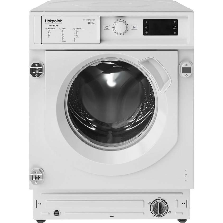 Hotpoint/ARISTON BIWDHG861485 Lavasciuga da incasso Carica frontale Capacita 8+ 6 Kg 1400 Giri/min Classe D Colore Bianco