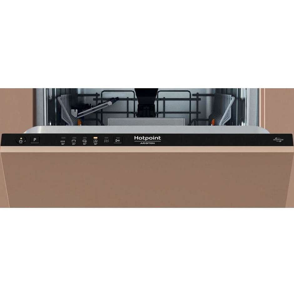 HOTPOINT/ARISTON HA4ID11CS80 Lavastoviglie da Incasso a Scomparsa Totale 60 cm Standard 11 Coperti 5 Programmi Classe D 46 dB Cestelli Modulari