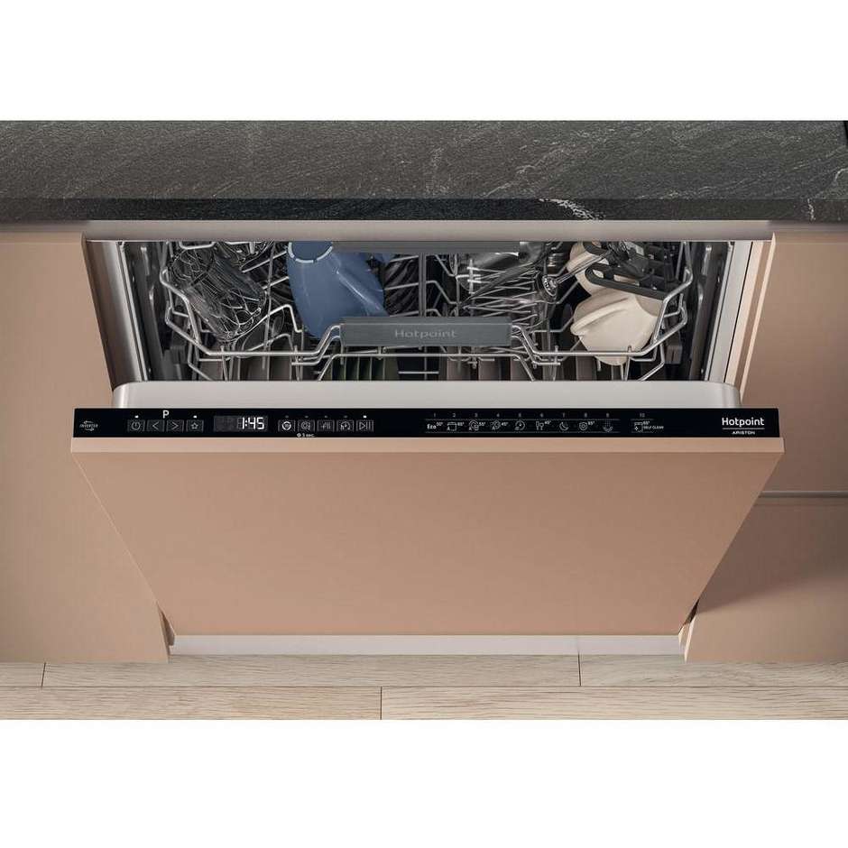 Hotpoint Ariston HA6IB16B2M6L0 Lavastoviglie a Scomparsa Totale 60 cm 14 Coperti 3D Zone Wash ActiveDry Classe B