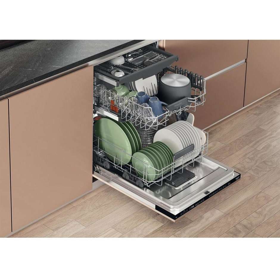 HOTPOINT/ARISTON HA6IB16B2M6L0 Lavastoviglie da Incasso a Scomparsa Totale 60 cm Standard 16 Coperti 10 Programmi Classe B 38 dB Cestelli Modulari