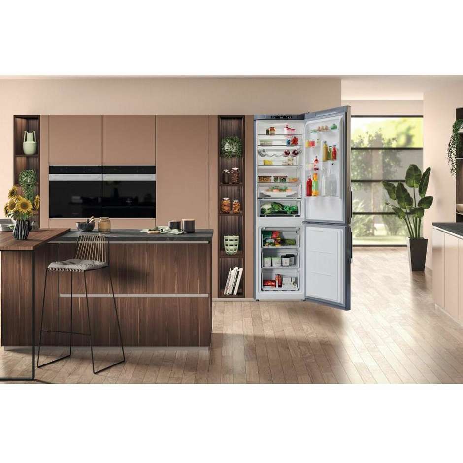 Hotpoint Ariston HAFC9TA33SXH Frigorifero combinato Capacita 367 Lt Classe D Colore Acciaio inox