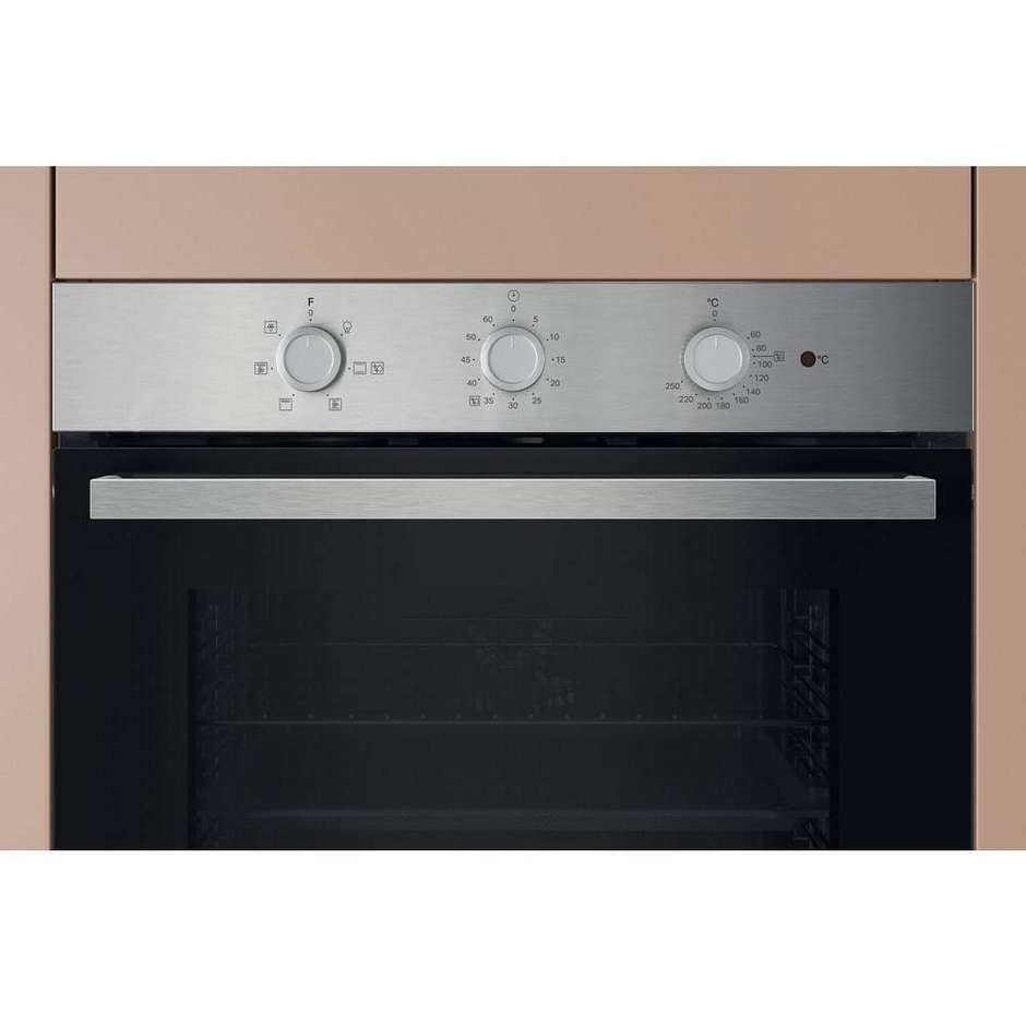 Hotpoint Ariston HAO 235H X Forno Elettrico da Incasso 71 Litri Multifunzione Grill Idrolitico Classe A Inox