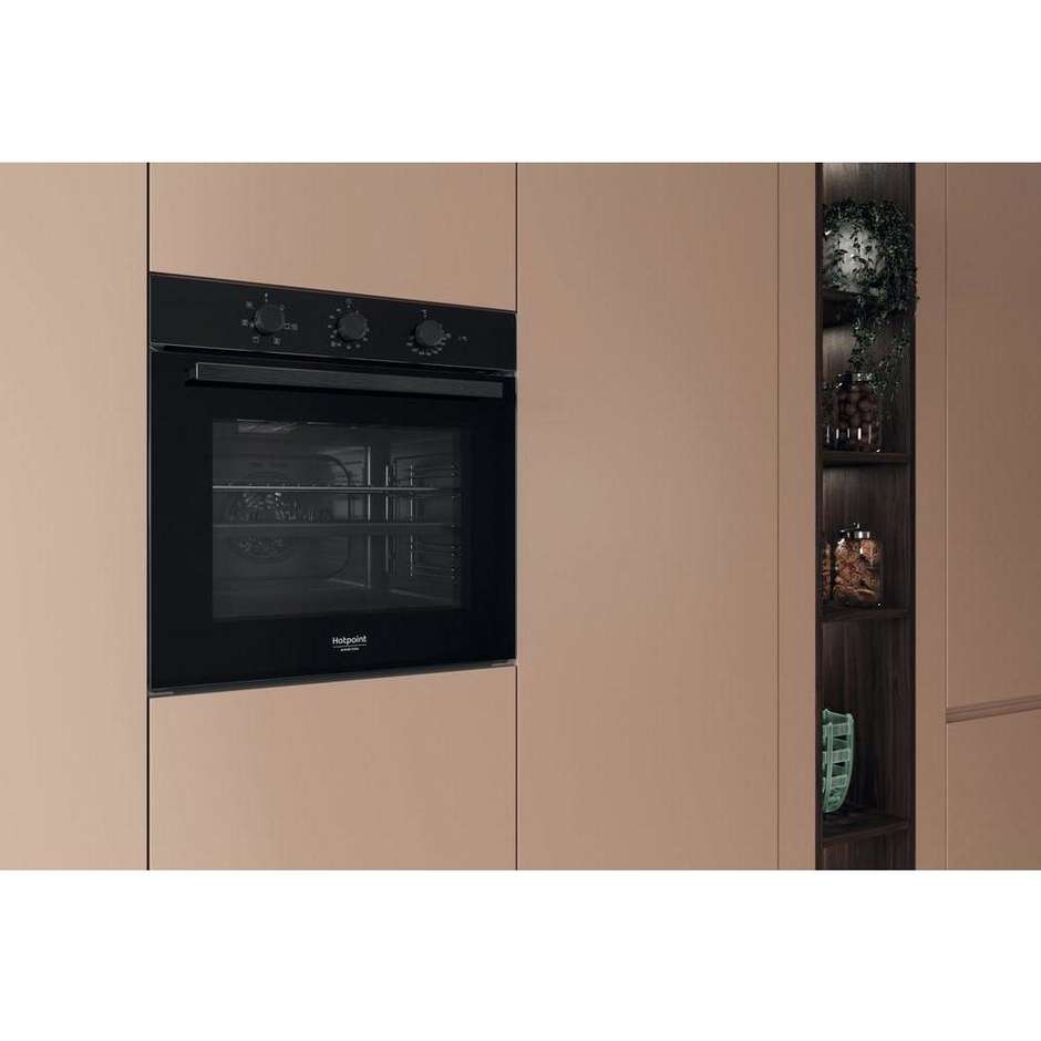 Hotpoint Ariston HAO 435H B Forno da Incasso 71L Ventilato Idrolitico Nero