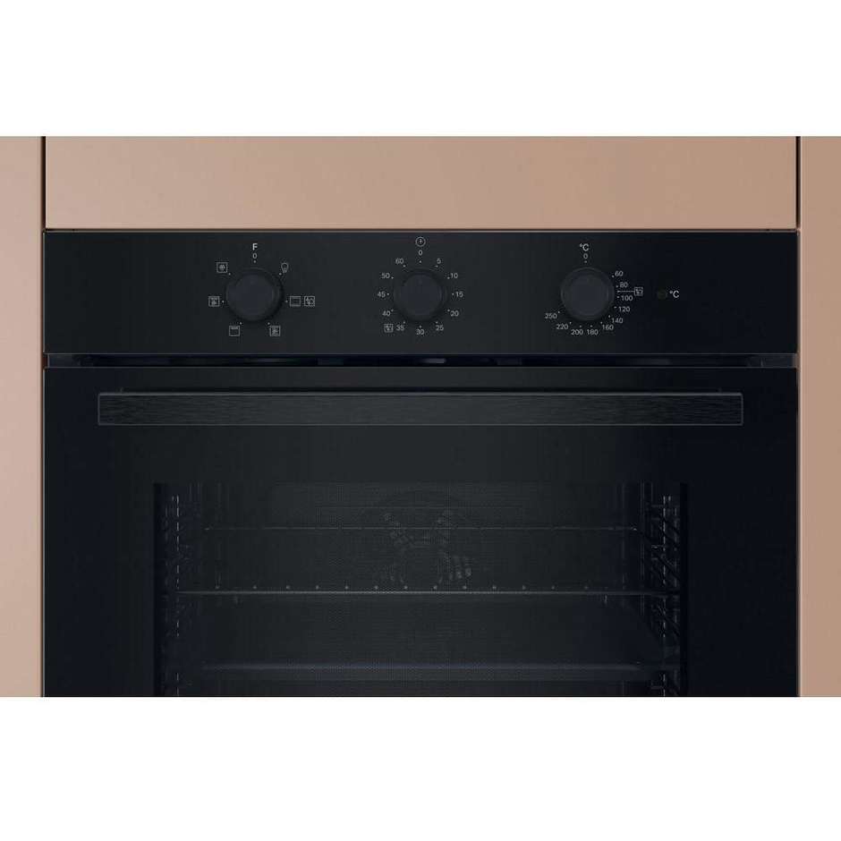 Hotpoint Ariston HAO 435H B Forno da Incasso 71L Ventilato Idrolitico Nero