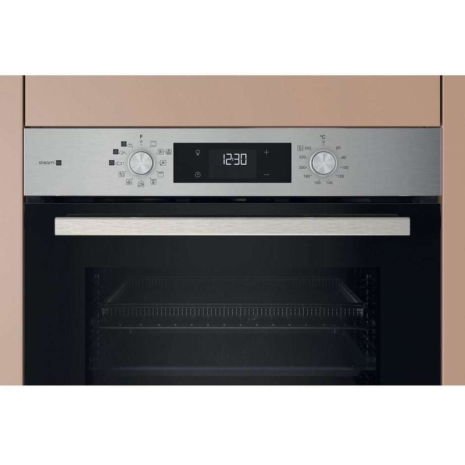Hotpoint Ariston HAO258HSU1FX Forno da incasso Capacita 71 Lt Classe A Colore Nero, Acciaio inox