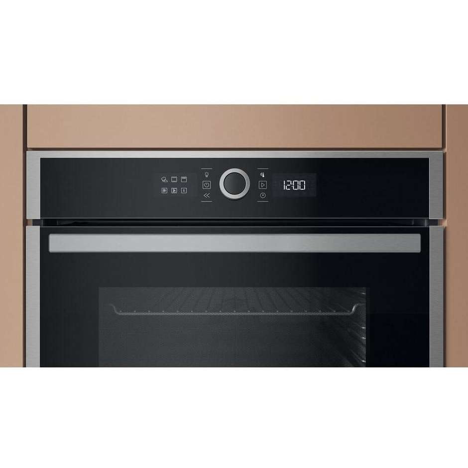 Hotpoint Ariston HAOI4S8HM0XA Forno da incasso Capacita 73 Lt Classe A+ Colore Nero, Acciaio inox