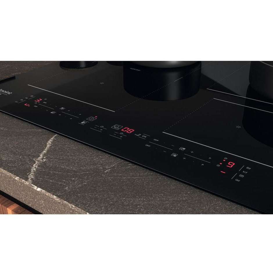 Hotpoint Ariston HB 4860C CPNE piano a induzione 4 zone, nero