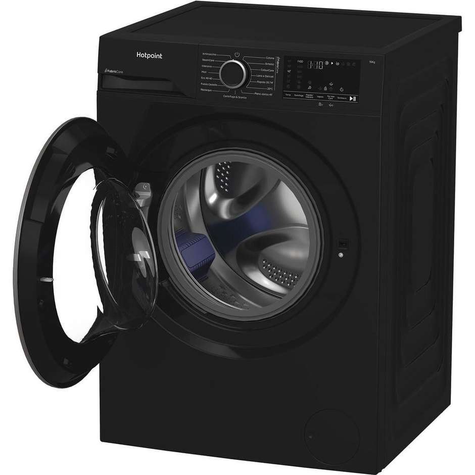 HOTPOINT/ARISTON HB103BCAREIT Lavatrice Carica frontale 60 cm 10 kg 1400 Giri/min Motore Inverter Vapore Classe A Nero