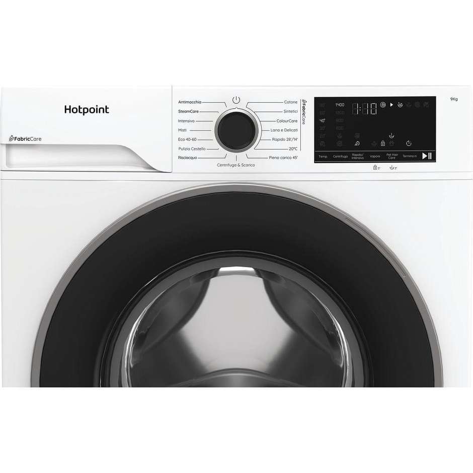 HOTPOINT/ARISTON HB93CAREIT Lavatrice Carica frontale 60 cm 9 kg 1400 Giri/min Motore Inverter Vapore Classe A