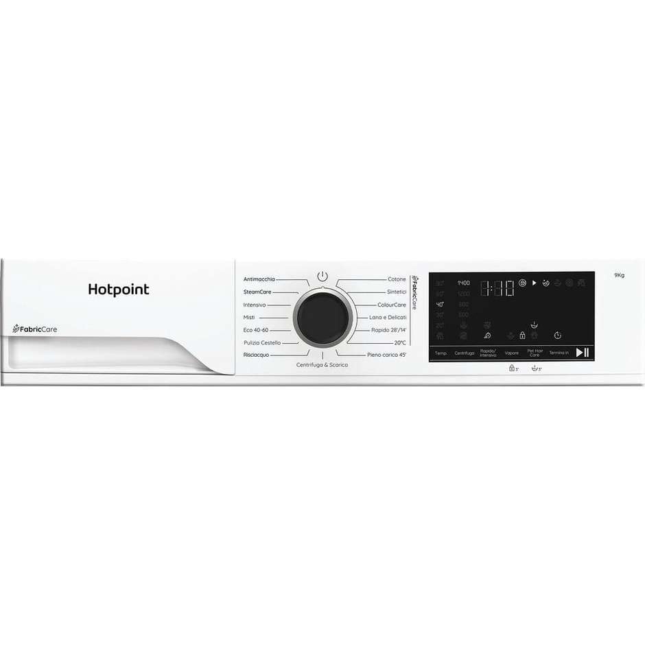 HOTPOINT/ARISTON HB93CAREIT Lavatrice Carica frontale 60 cm 9 kg 1400 Giri/min Motore Inverter Vapore Classe A