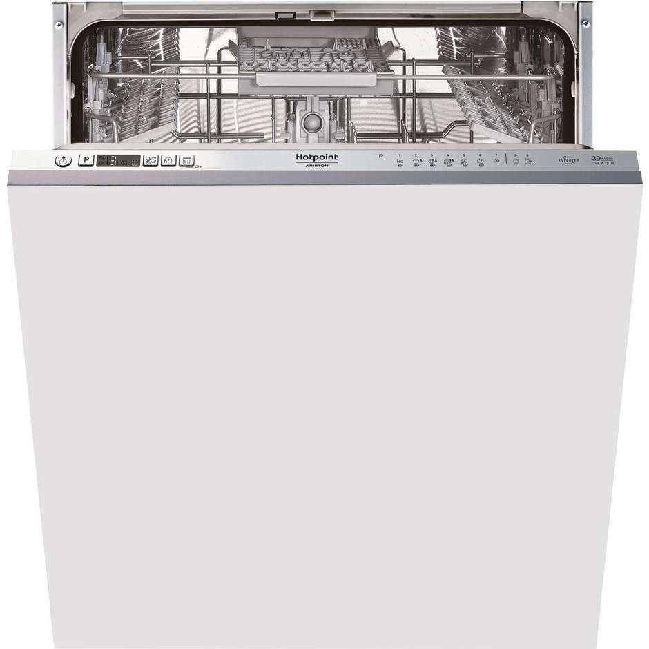 Hotpoint/Ariston HIC3C41CW Lavastoviglie a scomparsa totale 14 Coperti 6 Programmi Classe A+++ colore bianco