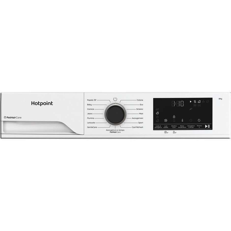 Hotpoint Ariston HPT83DBSIT Asciugatrice Carica Frontale a pompa di calore Capacita 8 Kg Colore Bianco