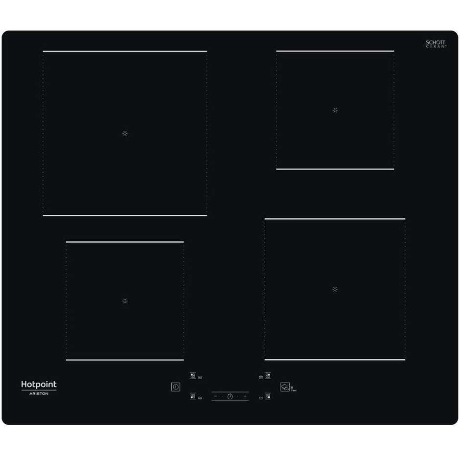 HOTPOINT/ARISTON HQ 5660S NE Piano Cottura a Induzione 60 cm 4 Zone Touch Control Nero