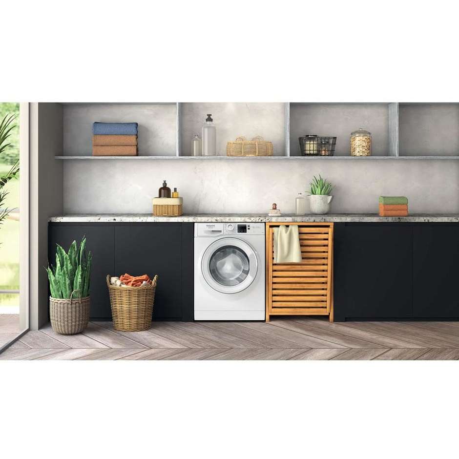 Hotpoint Ariston Lavatrice Carica Frontale Capacita 9 Kg 1400 Giri/min Classe A Colore Bianco