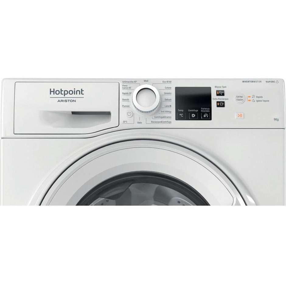 Hotpoint Ariston Lavatrice Carica Frontale Capacita 9 Kg 1400 Giri/min Classe A Colore Bianco