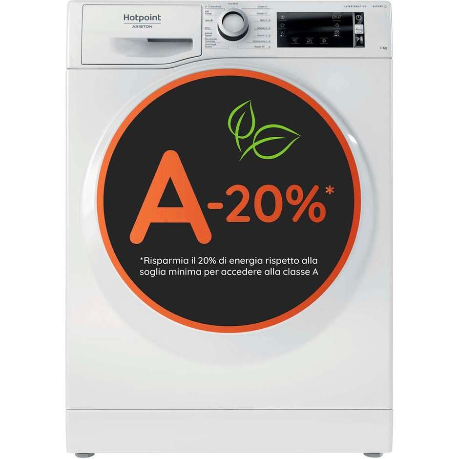 Hotpoint Ariston NBT 1148 WSA IT Lavatrice 11kg 1400 Giri/min Bianco