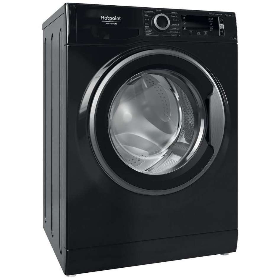 Hotpoint Ariston NBT116BLACKIT Lavatrice Carica Frontale Capacita 11 Kg 1400 Giri/min Classe A Colore Nero