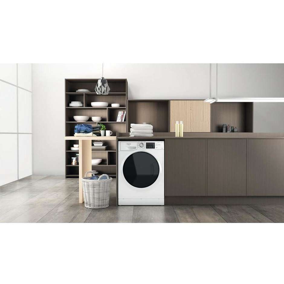 Hotpoint Ariston NDB9636DAIT Lavasciuga a libera installazione Carica frontale Capacita 9 Kg + 6 Kg 1400 Giri/min Classe D Colore Bianco